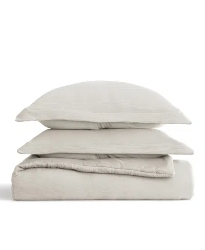 Ienjoy Home Cloud Weave Gauze 3-pc. Comforter Set, Twin/twin Xl In White