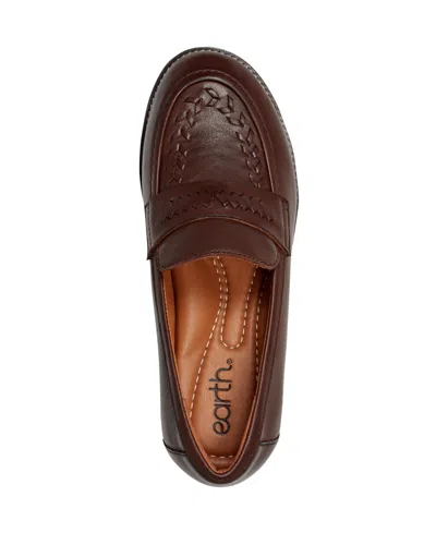 Earth Women's Edith Woven Slip-on Loafers In Brown