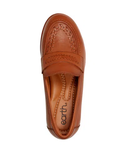 Earth Women's Edith Woven Slip-on Loafers In Brown