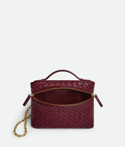 Bottega Veneta Small Soft Vanity Bag In Burgundy