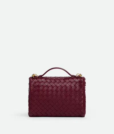 Bottega Veneta Small Soft Vanity Bag In Burgundy