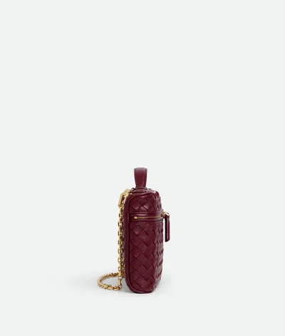 Bottega Veneta Small Soft Vanity Bag In Burgundy