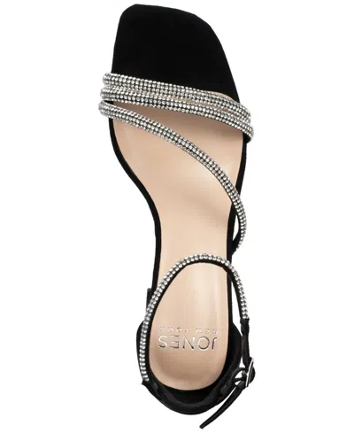 Jones New York Women's Ealton Block Heel Embellished Evening Sandals In Black