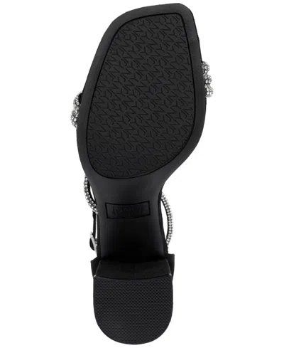 Jones New York Women's Ealton Block Heel Embellished Evening Sandals In Black