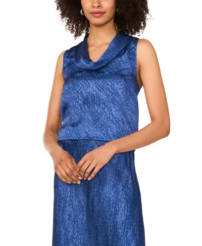 Vince Camuto Women's Sleeveless Cowl Neck Top In Purple