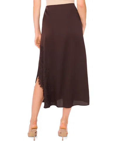Vince Camuto Asymmetric Hem Skirt In Brown
