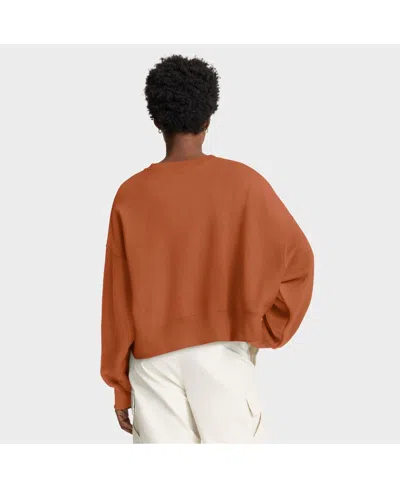 Nike Texas Orange Texas Longhorns Oversized Phoenix Arch Pullover Sweatshirt In Brown