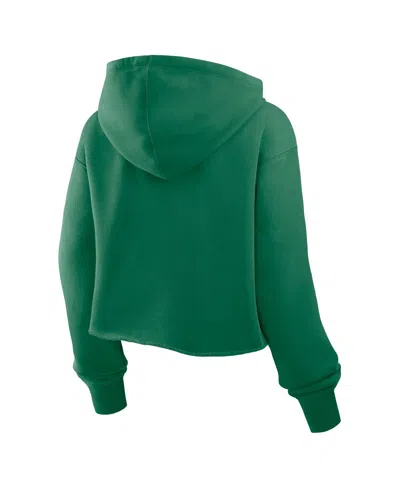 Fanatics Women's Kelly Green Philadelphia Eagles Oversized Hometown Heritage Cropped Hoodie In Green
