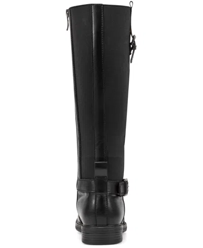 Easy Spirit Women's Jackie Eflex Block Heel Tall Boots In Black