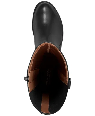 Easy Spirit Women's Jackie Eflex Block Heel Tall Boots In Black