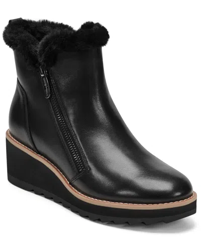 Easy Spirit Women's Jane Round Toe Wedge Booties In Black
