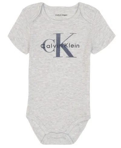 Calvin Klein Baby Boys 4-pack Short Sleeve Bodysuits Set In Multi
