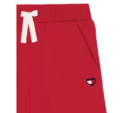 Tommy Hilfiger Baby Girls 2-piece Fleece Top And Pants Set In Red