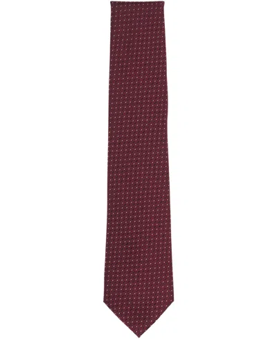 Michael Kors Men's Shone Geo-pattern Tie In Burgundy