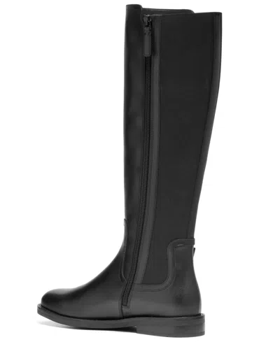 Cole Haan Clover Stretch Leather Boot In Black
