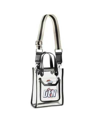 Wear By Erin Andrews Denver Broncos Clear Stadium Crossbody Purse With Coin Pouch In White