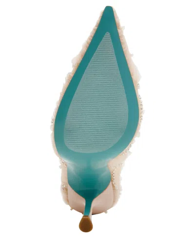 Betsey Johnson Women's Roxie Tulle Floral Applique Pumps In Brown