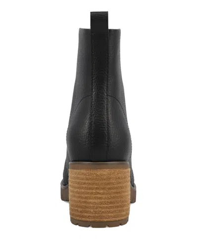 Mia Women's Fabiola Front Zip Stacked Heel Ankle Booties In Animal Print