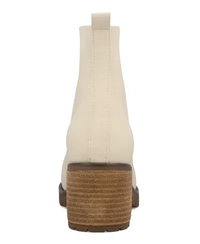 Mia Women's Fabiola Front Zip Stacked Heel Ankle Booties In Animal Print