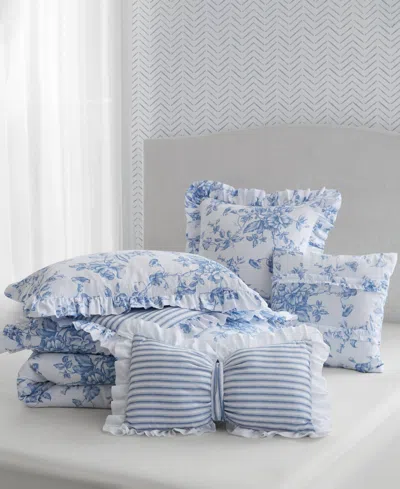 Madison Park Essentials Adele Reversible 5-pc. Comforter Set, Full/queen In Blue