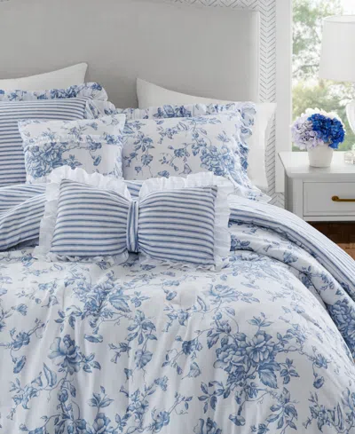 Madison Park Essentials Adele Reversible 5-pc. Comforter Set, Full/queen In Blue