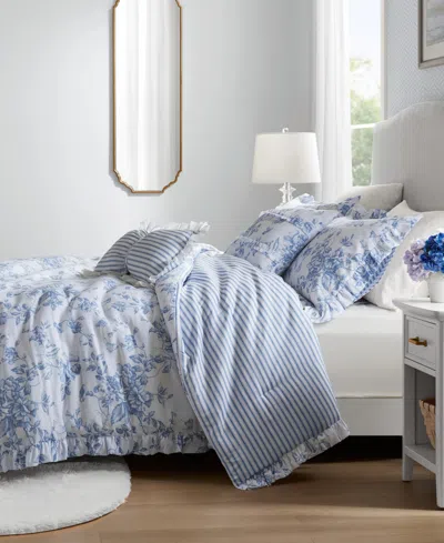 Madison Park Essentials Adele Reversible 5-pc. Comforter Set, King In Blue