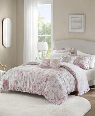 Madison Park Essentials Adele Reversible 5-pc. Comforter Set, King In Pink