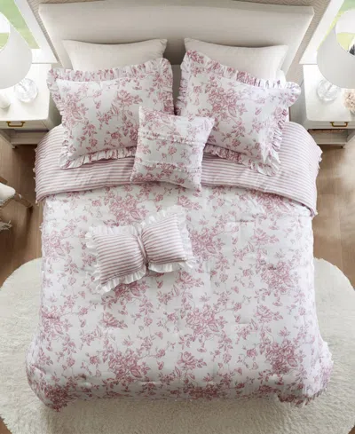 Madison Park Essentials Adele Reversible 5-pc. Comforter Set, Full/queen In Pink