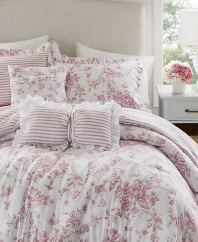 Madison Park Essentials Adele Reversible 5-pc. Comforter Set, Full/queen In Pink