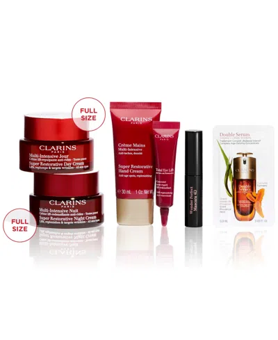 Clarins 6-pc. Super Restorative Luxury Skin Care Set In Multi
