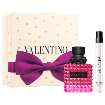 Valentino Donna Born In Roma Extradose Parfum 2-piece Gift Set With Travel Spray In Pink