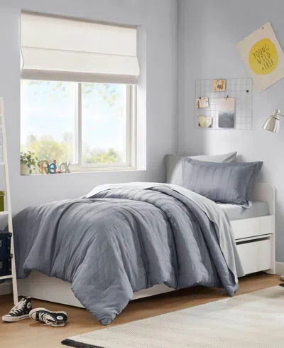 510 Design Logan Woven Striped 5-pc. Comforter Set, Twin/twin Xl In Gray