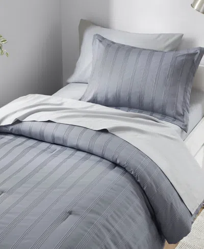 510 Design Logan Woven Striped 5-pc. Comforter Set, Twin/twin Xl In Gray