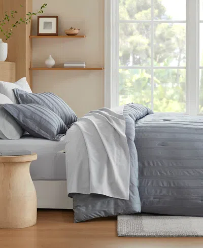510 Design Logan Woven Striped 7-pc. Comforter Set, Full In Gray