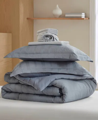 510 Design Logan Woven Striped 7-pc. Comforter Set, Full In Gray