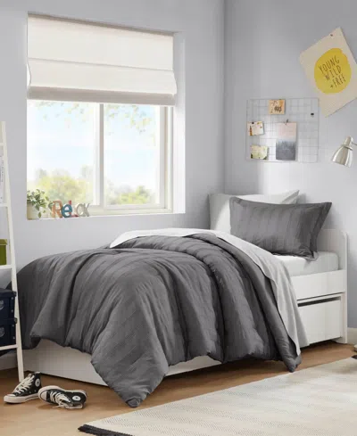 510 Design Logan Woven Striped 5-pc. Comforter Set, Twin/twin Xl In Gray