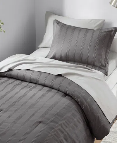 510 Design Logan Woven Striped 5-pc. Comforter Set, Twin/twin Xl In Gray
