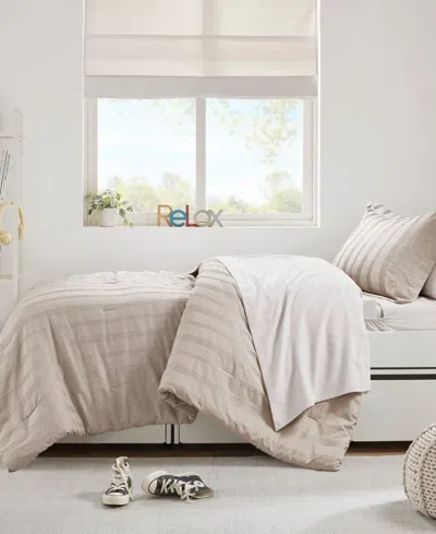 510 Design Logan Woven Striped 5-pc. Comforter Set, Twin/twin Xl In Neutral