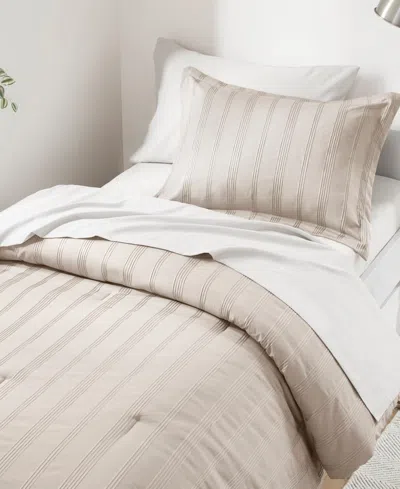 510 Design Logan Woven Striped 5-pc. Comforter Set, Twin/twin Xl In Neutral