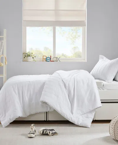 510 Design Logan Woven Striped 5-pc. Comforter Set, Twin/twin Xl In White