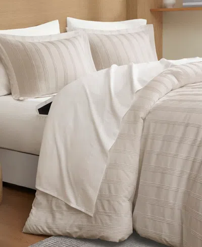 510 Design Logan Woven Striped 7-pc. Comforter Set, King In Neutral