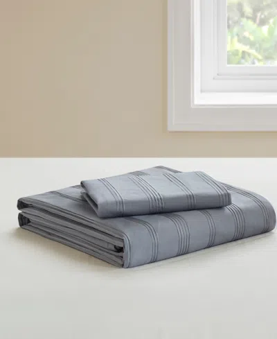 510 Design Logan Woven Striped 2-pc. Duvet Cover Set, Twin/twin Xl In Gray