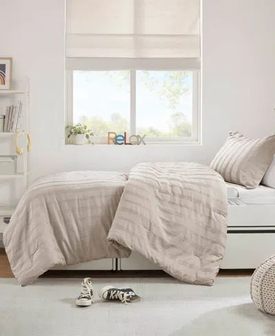510 Design Logan Woven Striped 5-pc. Comforter Set, Twin/twin Xl In Neutral