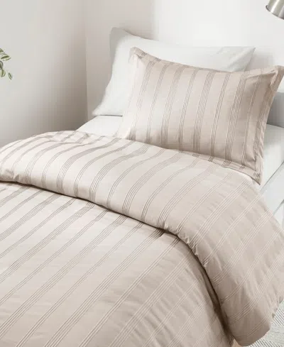 510 Design Logan Woven Striped 5-pc. Comforter Set, Twin/twin Xl In Neutral