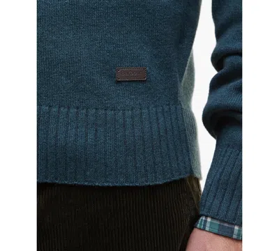 Barbour Men's Kelson Quarter-zip Pullover Sweater In Green