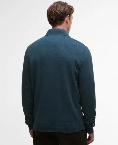Barbour Men's Kelson Quarter-zip Pullover Sweater In Green