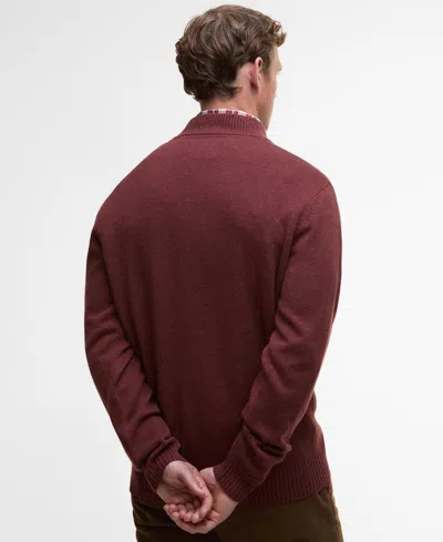 Barbour Men's Kelson Quarter-zip Pullover Sweater In Brown