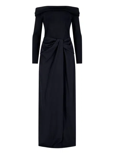 Ralph Lauren Viscose Maxi Dress In Blue