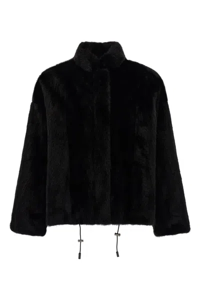 Simonetta Ravizza 'urra' Bomber Jacket In Black