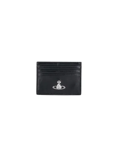 Vivienne Westwood Compact Purses And Cardholders Collection In Black